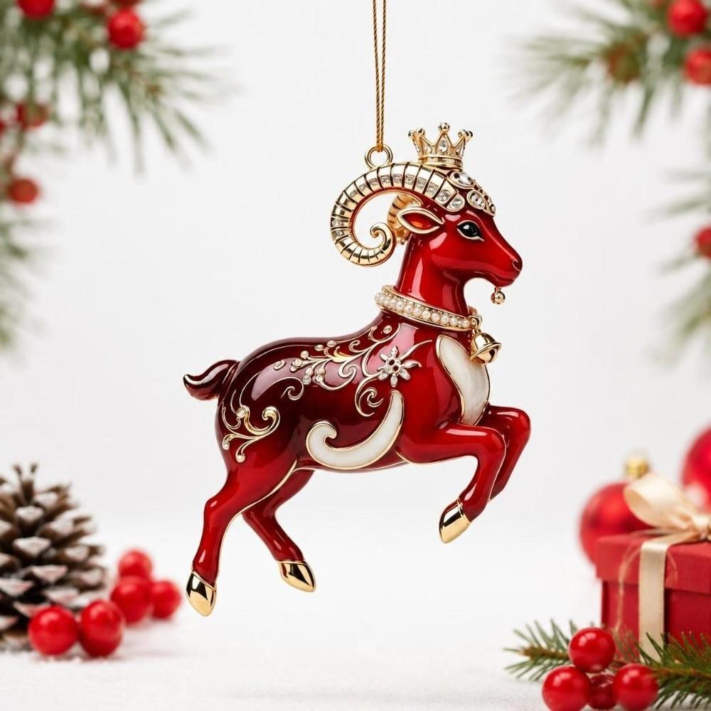 2D Christmas Tree Ornament Hanging Christmas Decor New Christmas Sheep Ornament Home