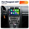 8G+256G Android автомобильный радио-видеоплеер для Peugeot 407 1 2004-2011 интеллектуальные системы автомагнитолы BT Carplay 2Din головное устройство