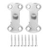 2 Pcs Stainless Steel Webbing Fixing Plate Good Fixation Rustproof Hardware Accessories with 8 Screws for Small Yachts