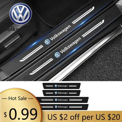 Для VOLKSWAGEN VW 2025 Горячий Защитник Порога Двери Багажника Бампера Порога Наклейка для Volkswagen Passat Tiguan Golf Bora Jetta S