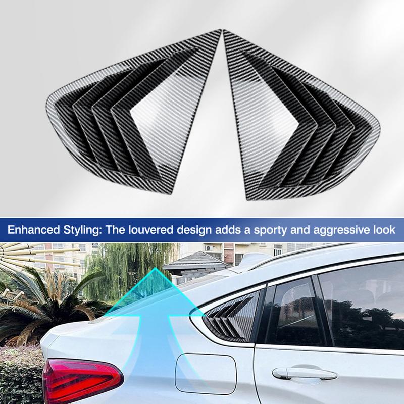 Для BMW X4 F26 2014 2015 2016 2017 2018 Задние боковые жалюзи на окна Воздухозаборник Кожухи Декоративная отделка Шторки Автоаксессуары