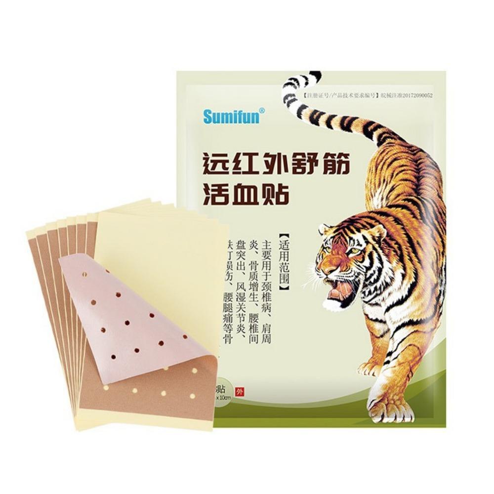 8 шт./пакет пластырь Tiger Balm для снятия боли в спине, шее, суставах, спине, пластырь для мышц шеи и тела, травяной пластырь