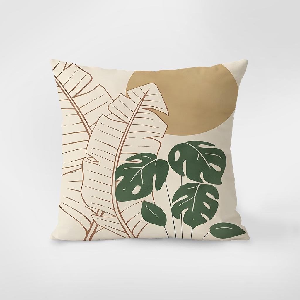 Simple Plant Pillowcase Interior Decoration Office Living Room Home Pillowcase