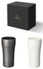 Kyocera Ceramic Vacuum Insulated Tumblers, Set of 2, 420ml, Ceramic-like Drinking Experience, Ceramic-Coated Interior and Exterior,