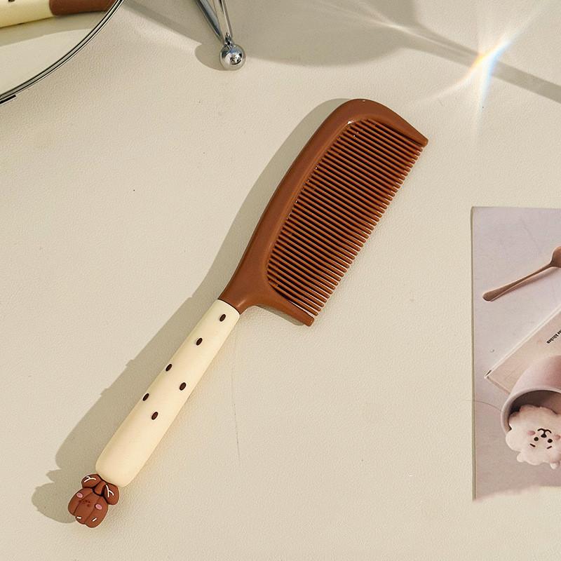 1 шт. Милая щетка для волос для детей и девочек, модная цветочная милая щетка для волос для девочек, силиконовая ручка, прямая детская женская расческа для волос