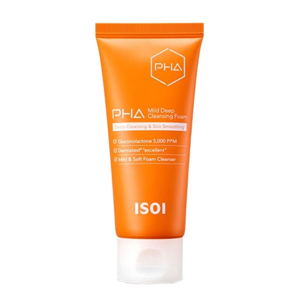 ISOI PHA Mild Deep Cleansing Foam Clarifying Hydrating 100ml Facial Cleanser K-Beauty