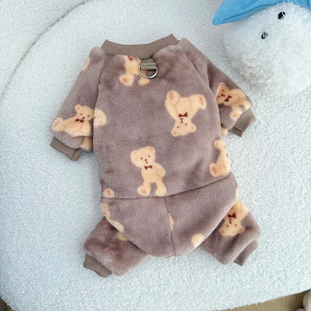 Зимняя одежда для питомцев Тяжелый плюшевый флис Теплая одежда для улицы Одежда для кошек и собак Мягкий удобный осенний жилет для щенка Маленькая средняя одежда для собак