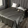 Glossy Satin Sheets Solid Color Bed Sheet with 2 Pillowcases Cooling Wrinkle-Free Silky Smooth Sheets for Most Bed Sizes