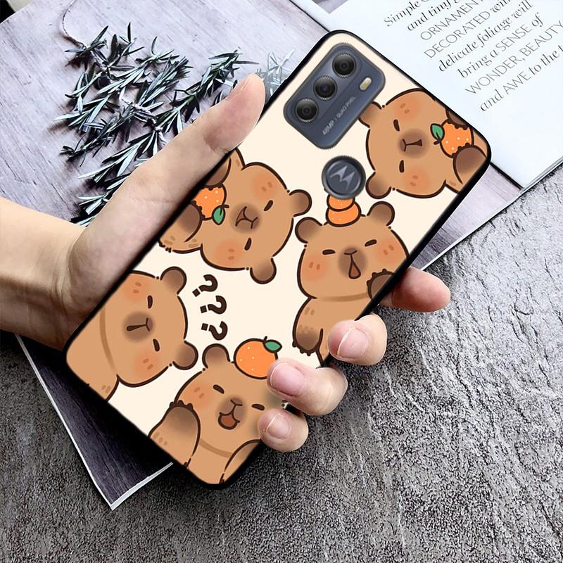 Милый чехол для телефона с капибарой для Moto G84 G22 G32 G42 G52 G62 G53 G72 G60 G60S G100 G10 G20 G30 G13 G50 G 5G G Pure