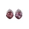 Women's Crystal Crown Amethyst Earrings (12457731)