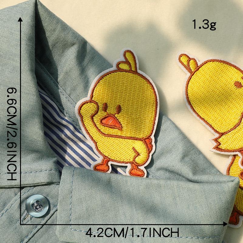 Embroidery Cartoon Animal Duck Ironing Patch Sticker Clothing Accessories Accessories Hand Account Embroidery Cloth Sticker