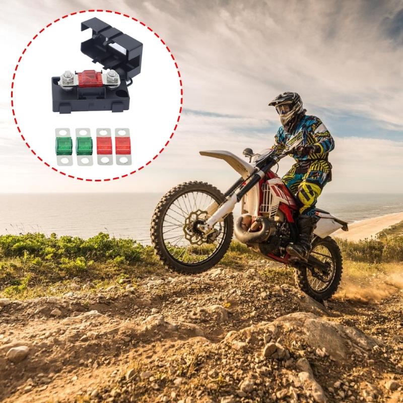 Универсальный держатель блока предохранителей для автомобиля, мотоцикла. Включает лезвийные предохранители на 30 А, 50 А. Защита от перегрузки