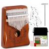 Beautmelo Kalimba Musical Instrument, 17-Key Thumb Piano, Mahogany Portable Kalimba Gift for Beginners and Professionals