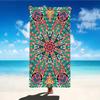 Red Green Bohemian Mandala Beach Towel Large Soft Towel For Summer Beach Pool Picnic