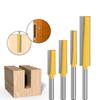 1/4PC 8mm Shank Extension Long Straight Trimming Knife CNC Router Bit Bottom Cleaning Milling Cutters for Wood Edge Cutting