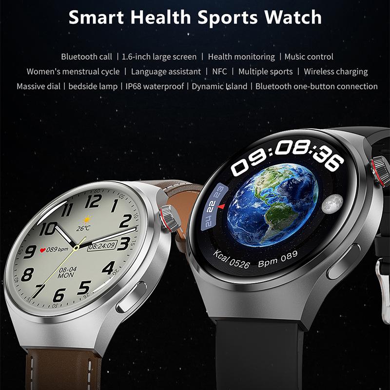 2023 NFC Смарт-часы для мужчин GT4 Pro 390*390 HD экран сердечного ритма Bluetooth вызов IP68 водонепроницаемые умные часы для Huawei Xiaomi + коробка