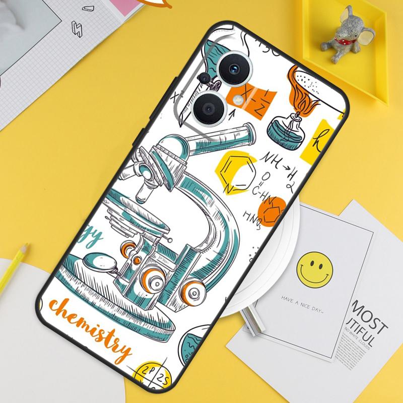 Винтажная химическая лаборатория Для OPPO Reno 8T 11F 12F 13F 14F 7 8 Lite 10 11 12 13 14 Pro OPPO Find X9 X8 X5 X6 Pro Чехол