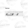 GT Logo 2025 New Lettering Metal Badge Stickers Car Rear Trunk Body Emblem For Peugeot 308 208 3008 408 2008 4008 5008 508 RCZ
