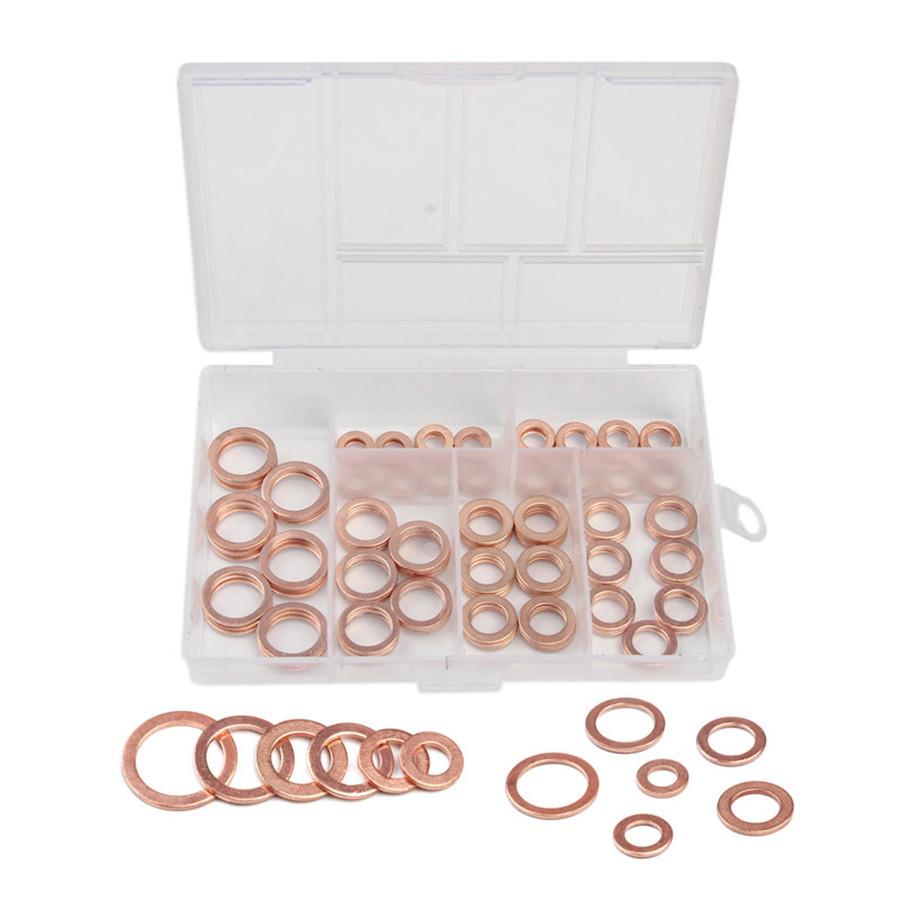 120 шт. M5 M6 M8 M10 M12 T3 Медная уплотнительная шайба для лодки, уплотнительная шайба, плоское уплотнение