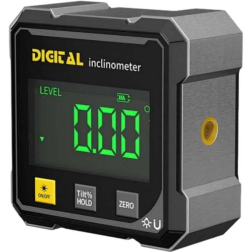 Angle Finder, Digital Angle Finder, Digital Level, 4-Sided Magnetic Level for Construction and Woodworking