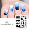Geometry 3D Image Nail Stamping Plates Geometric Shape Nail Art Design Stamp Stencil Nails Tools Stamping Plate
