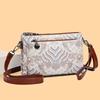 Women's Soft Leather Bag Crossbody Bag Large Capacity Shoulder Bag Multi-Layer Bag Mother Bag