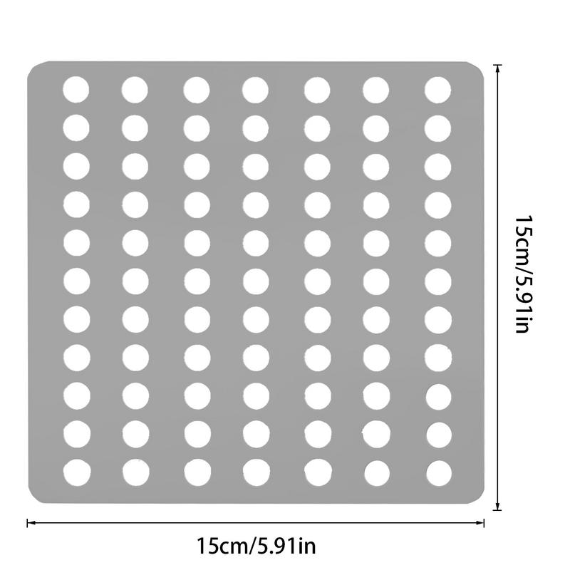 Крышка сливного отверстия из нержавеющей стали, сетчатая крышка для сливного отверстия в полу, квадратное сливное отверстие, ловушка для волос в душе, коврик для ванной комнаты, фильтр для кухонной раковины