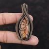 Asteroid Jasper Copper Pendant Copper Wire Wrapped Pendant Asteroid Jasper Jewelry Handmade Gemstone Pendant Gift For Her Wire Wrap Jewelry