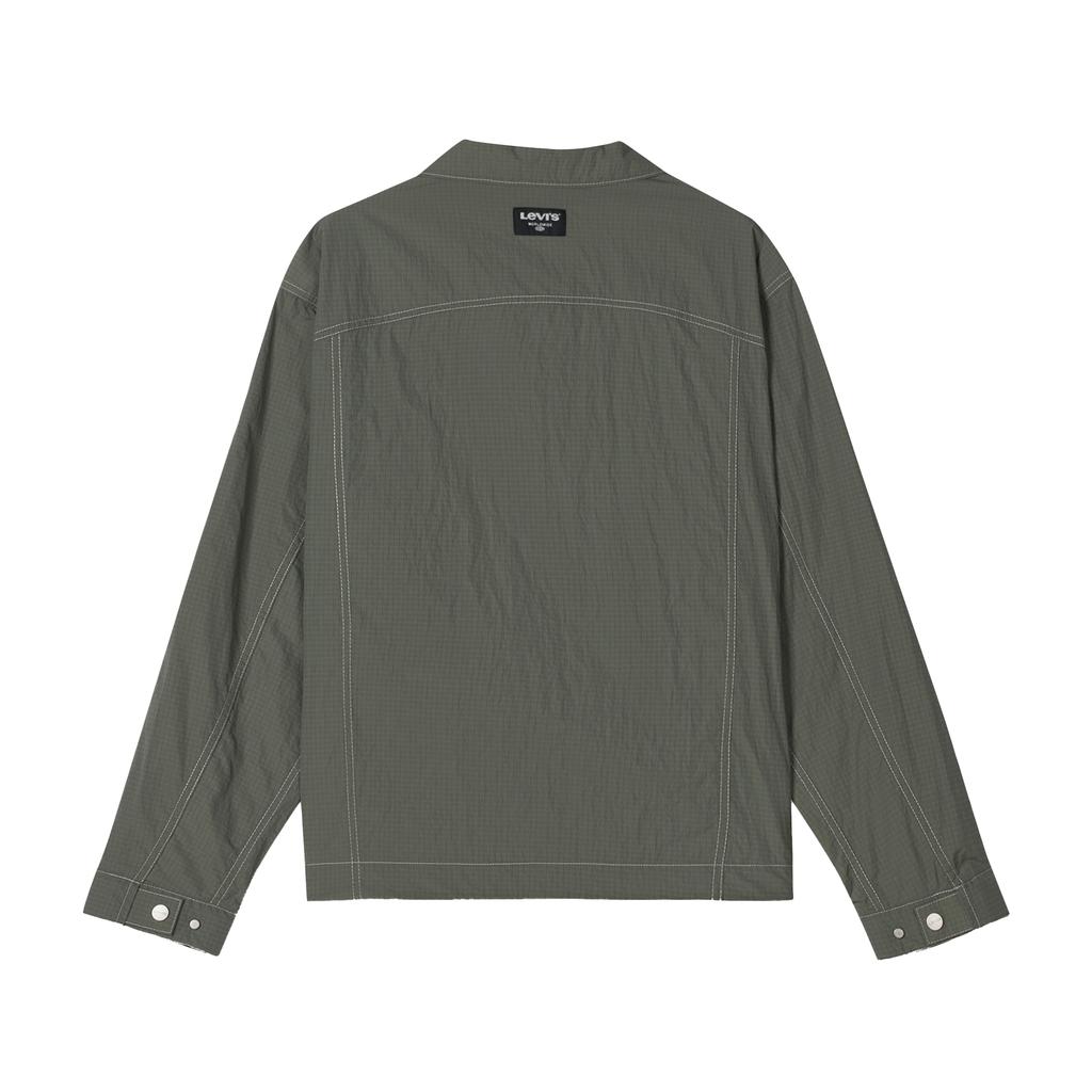 Levis Серия Ice Cool Свободная Мгновенное Охлаждение Жесткая Защита от Солнца Простая Джинсовая Куртка с Длинным Рукавом Унисекс куртки 006PC-0001