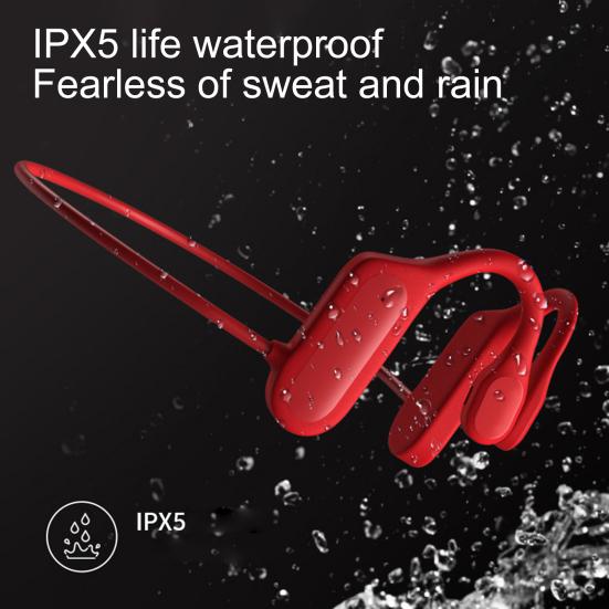 Bluetooth-совместимый 5 Наушник Костной проводимости Водонепроницаемый Заушный крючок Беспроводные Спортивные Наушники для Мобильного