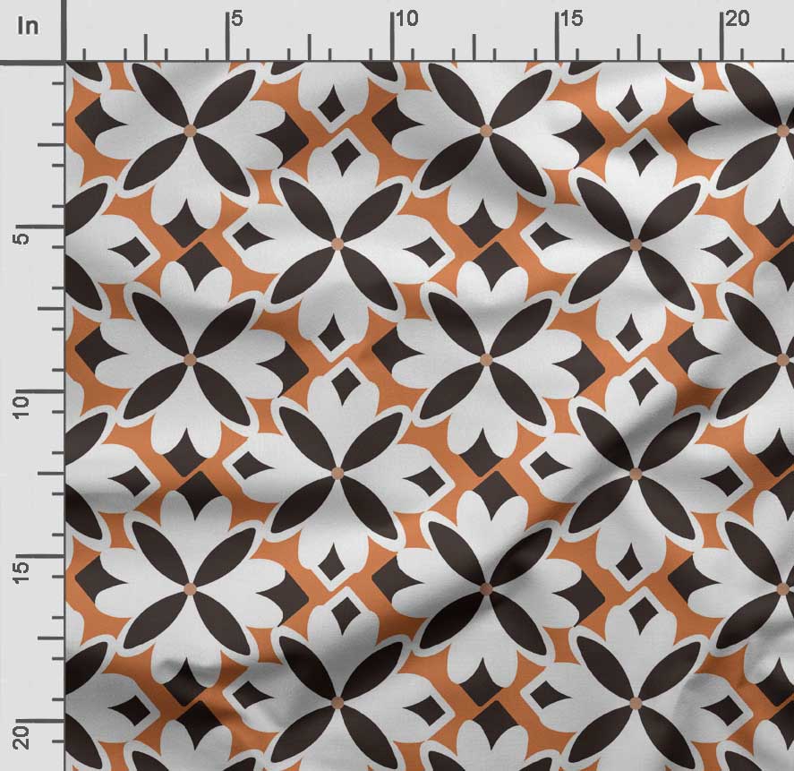 Soimoi Geometric Print,  Cotton Cambric, Quilting Fabric Sold by The Yard 42 Inch Wide, Medium Weight Cotton Fabric,
