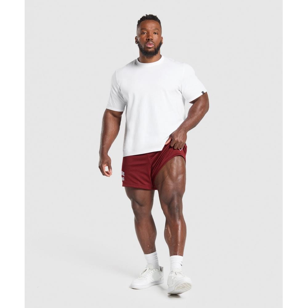 Gymshark Подъемная сетка 5 шорт наборы красные A1b9x Rb12