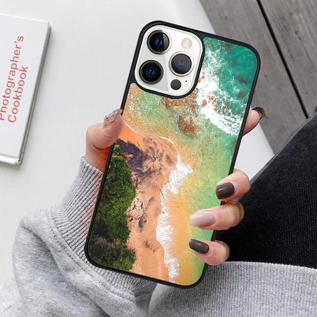 Summer Beach Sunset On Sea Mobile Phone Cases Cover For iPhone 17 Air 16 16e 15 14 12 13 11 Pro MAX apple Plus Coque
