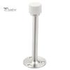 Stainless Steel Door Stopper Wall Protector Adhesive No Drilling Anti-collision Wall Mount Glass Wooden Door Spring Loaded Rubber Bumper Doorstop