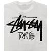 Stussy Базовый Токио Футболка с принтом букв Круглый вырез Короткий рукав Унисекс Топы 1235890001069