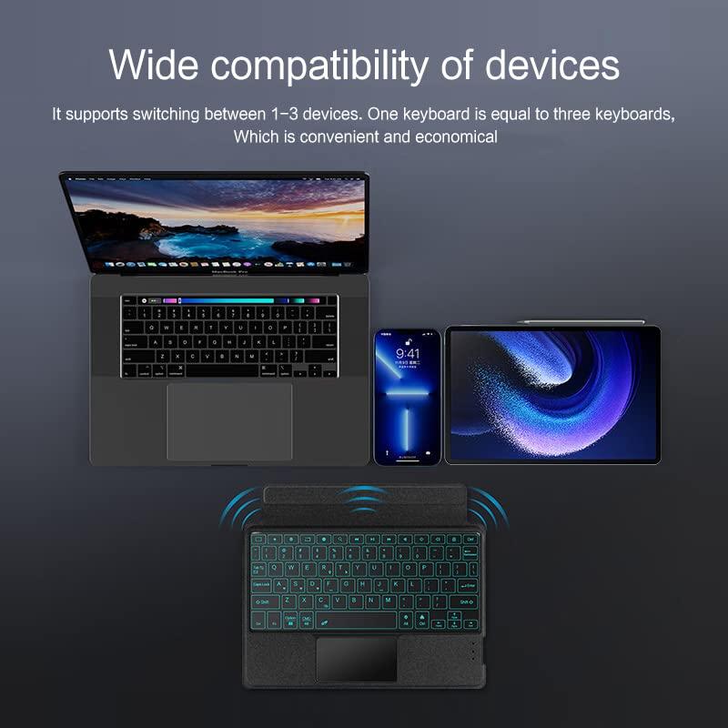Xiaomi Pad 5 Keyboard Case with Touchpad and Magnetic Detachable Xiaomi Xiaomi Pad 5 Pro Keyboard Freely Adjustable Magnetic Trackpad Included