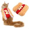 Dog Costume Cat Halloween Creative for Small Pet Hamburger Cosplay Apparel Party