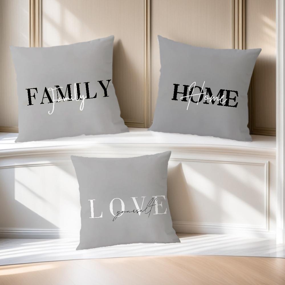 Цветочный узор Удобная мягкая Наволочка Белая для Дивана Гостиной Любви Комнаты Домашний офис Декор Серый геометрия Защитные Чехлы