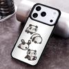 Милый Панда Модный Чехол Для Телефона Для iPhone 17 16 15 14 13 12 11 Pro Max Plus 17Air Мягкий Силиконовый Чехол