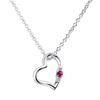 Natural Diamond Heart Necklace for Teddy Bear Plush Toy July Ruby Pink Bear [Sears] Women, Set, 1491-tdt-01-p7