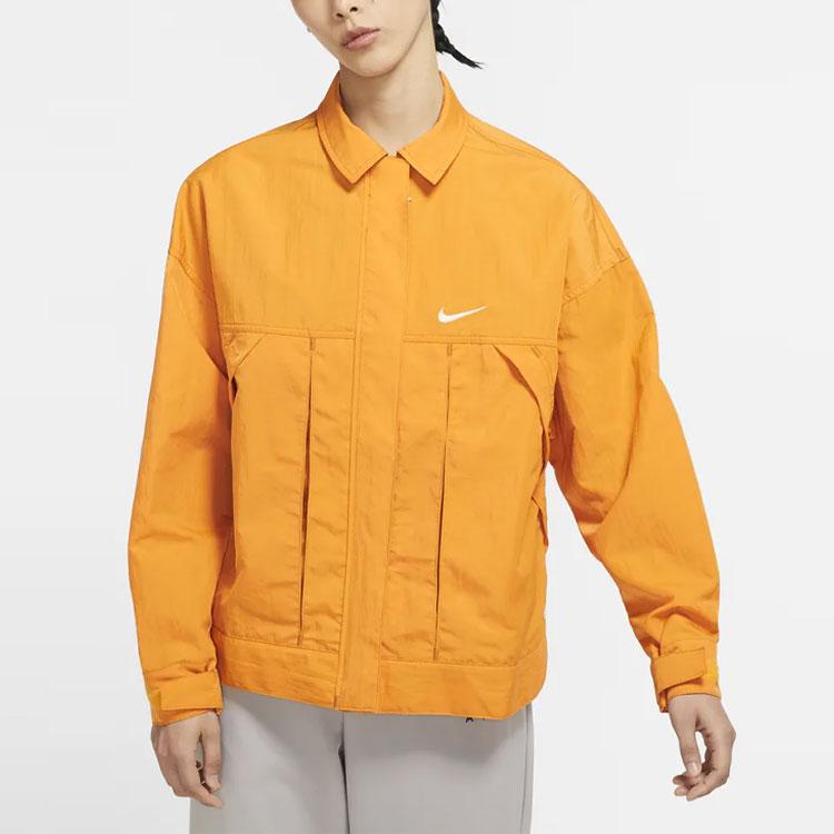 Nike Спортивная одежда Swoosh Woven Loose Long-sleeve Jacket Women Outwear Yellow DM6204-738