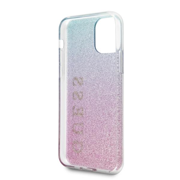 Etui do iPhone 11 Pro Max Guess Glitter Gradient Różowe
