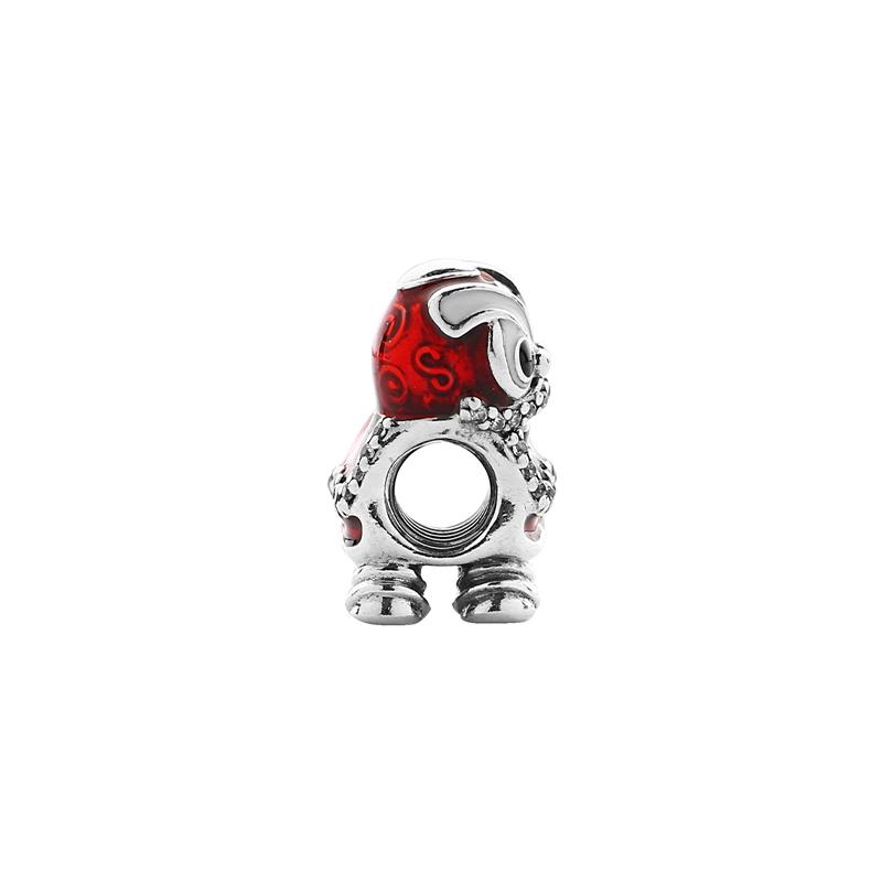 Pandora Oriental lion dance charm red pendant for women 792043CZ