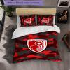 Bournemouth Football 3 Piece Bedding Set Soft Duvet Cover Set with Pillowcases Printed Bedroom Decor Set for Home