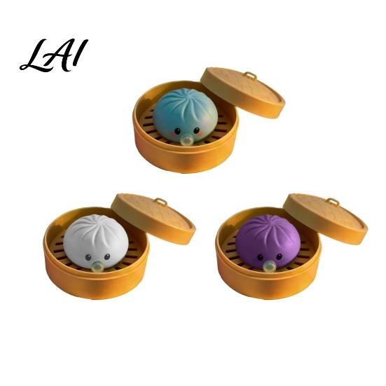Stress Relief Squeeze Toy 1/3/5Pcs Bubble Blowing Cartoon Dumpling Steamed Bun Soft Stretchy Dough Ball Fidget Anxiety