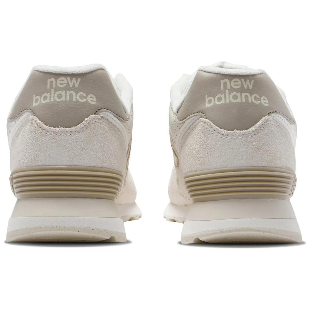 New Balance Nb 574 Comfortable Versatile Shock Absorption Low Top Casual Shoes Unisex Sneaker White Gray Brown U574NBS