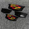 2Pcs 19.3x7.5cm 11.9x4.6cm Car Front Rear Emblem Logo Stickersfor Cadillac XT6 Center Trunk Badge Auto Accessories