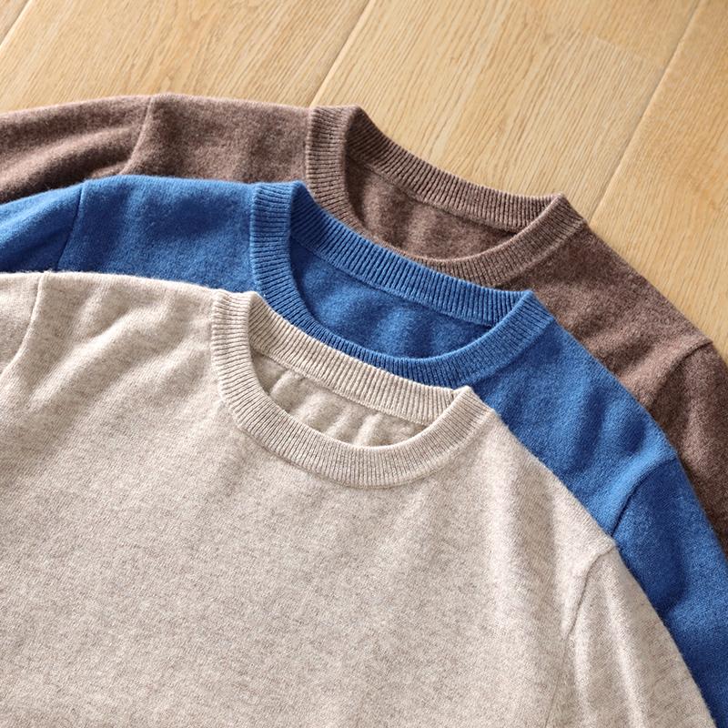 Мужской кашемировый свитер Qinghe кашемир 30% кашемир 70% шерсть мужской осенне-зимний кашемир мягкий и теплый