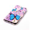 Purple Flowered Butterfly Shockproof Card Slots PU Leather Wallet Case for iPhone,Samsung,Huawei,Xiaomi,Moto,Tecno,Google,Nokia,Oppo,ZTE,Blackview...