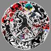 50 Graffiti Stickers Personalized Cartoon Japanese Creative Decorative Water Cup Mobile Phone Skateboard Waterproof Stickers